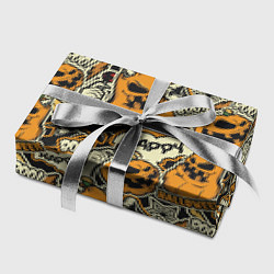 Бумага для упаковки Хэллоуин тыквы, цвет: 3D-принт — фото 2