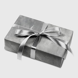 Бумага для упаковки Абстракция - rare white strokes on gray, цвет: 3D-принт — фото 2