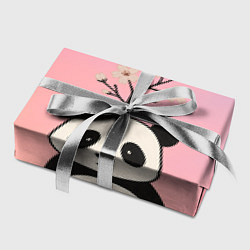 Бумага для упаковки Панда с растущей сакурой на голове, цвет: 3D-принт — фото 2