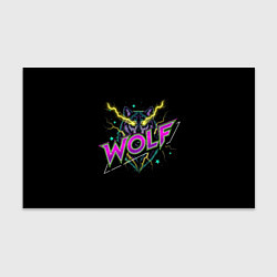 Бумага для упаковки Голова волка со светящимися желтыми глазами, цвет: 3D-принт