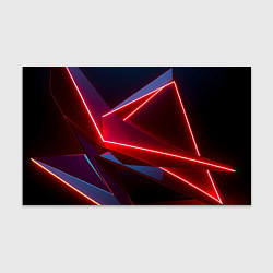 Бумага для упаковки Neon laser red, цвет: 3D-принт