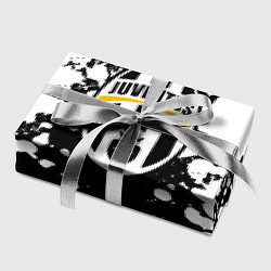Бумага для упаковки Juventus белые краски текстура, цвет: 3D-принт — фото 2