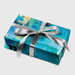 Бумага для упаковки Новогодняя праздничная Москва, цвет: 3D-принт — фото 2