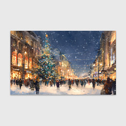 Бумага для упаковки Новый год в Москве новогодняя елка, цвет: 3D-принт