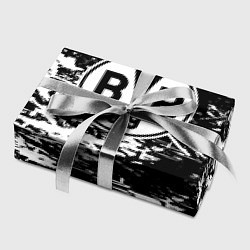 Бумага для упаковки Боруссиа белые краски, цвет: 3D-принт — фото 2