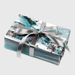 Бумага для упаковки Дома и елки - Новый год, цвет: 3D-принт — фото 2