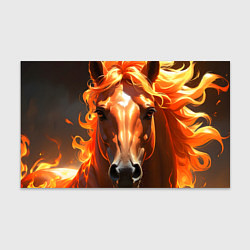 Бумага для упаковки Портрет огненной лошади