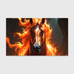 Бумага для упаковки Статная огненная лошадь