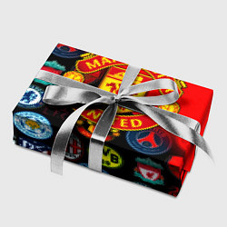 Бумага для упаковки Манчестер Юнайтед логотипы команд, цвет: 3D-принт — фото 2