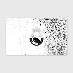 Бумага для упаковки Реал Мадрид черно белые краски, цвет: 3D-принт