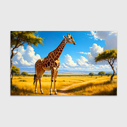 Бумага для упаковки Жираф в солнечной саванне, цвет: 3D-принт
