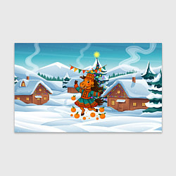 Бумага для упаковки Лошадь в национальном костюме, цвет: 3D-принт