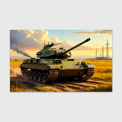 Бумага для упаковки Танковый закат, цвет: 3D-принт