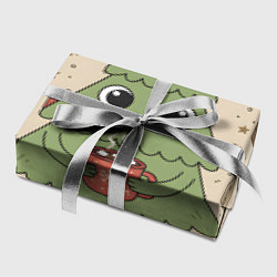 Бумага для упаковки Новогодняя елочка с горячим шоколадом, цвет: 3D-принт — фото 2