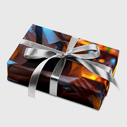 Бумага для упаковки Неоновый бармен, цвет: 3D-принт — фото 2