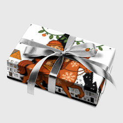 Бумага для упаковки Новогодняя сказочная лошадка, цвет: 3D-принт — фото 2