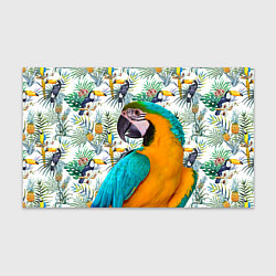 Бумага для упаковки Летний попугай, цвет: 3D-принт