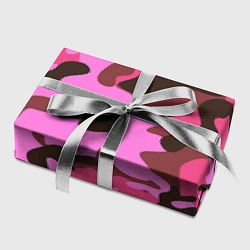 Бумага для упаковки Камуфляж: розовый/коричневый, цвет: 3D-принт — фото 2