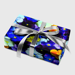 Бумага для упаковки Синие цветы, цвет: 3D-принт — фото 2