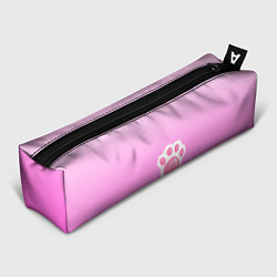 Пенал для ручек Розовая лапка с подушечками, цвет: 3D-принт