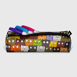 Пенал для ручек СОВЫ КОТИКИ, цвет: 3D-принт — фото 2