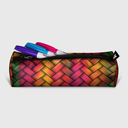 Пенал для ручек Colorful weave, цвет: 3D-принт — фото 2