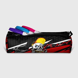 Пенал для ручек Череп со скейтом, цвет: 3D-принт — фото 2