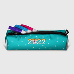 Пенал для ручек Надпись 2022 Новый год, цвет: 3D-принт — фото 2
