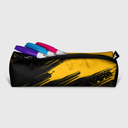 Пенал для ручек Black and yellow grunge, цвет: 3D-принт — фото 2