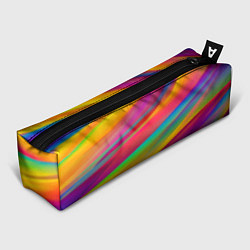 Пенал для ручек Красочный летний паттерн Цветные полосы, цвет: 3D-принт