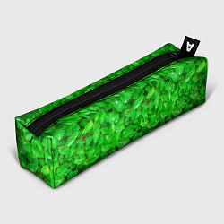 Пенал для ручек Зелёные листья - текстура, цвет: 3D-принт