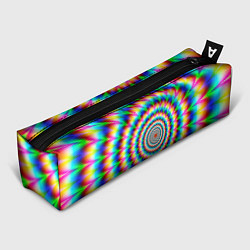 Пенал для ручек Радужная оптическая иллюзия, цвет: 3D-принт