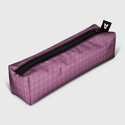 Пенал для ручек Мелкая черно-розовая клетка, цвет: 3D-принт