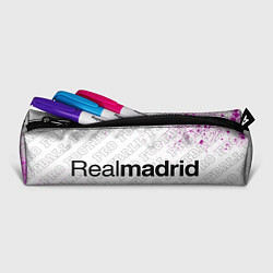 Пенал для ручек Real Madrid pro football: надпись и символ, цвет: 3D-принт — фото 2