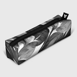 Пенал для ручек Чёрно-белый тропический вайб, цвет: 3D-принт