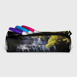 Пенал для ручек Водопад, солнечные лучи и лес, цвет: 3D-принт — фото 2