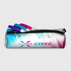 Пенал для ручек Exeed neon gradient style: надпись и символ, цвет: 3D-принт — фото 2