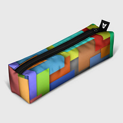 Пенал для ручек Разноцветные кубы, цвет: 3D-принт