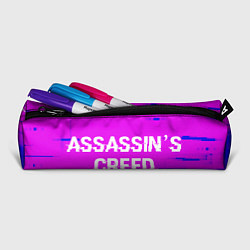 Пенал для ручек Assassins Creed glitch text effect: надпись и симв, цвет: 3D-принт — фото 2