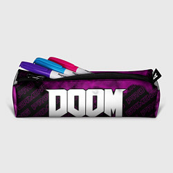 Пенал для ручек Doom pro gaming: надпись и символ, цвет: 3D-принт — фото 2