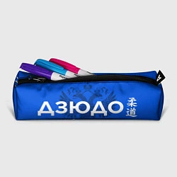 Пенал для ручек Российская федерация дзюдо - на синем фоне, цвет: 3D-принт — фото 2