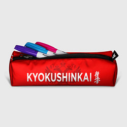 Пенал для ручек Киокушинкай карате - на красном фоне, цвет: 3D-принт — фото 2