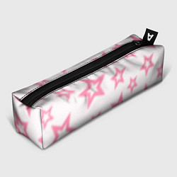 Пенал для ручек Pink and white stars, цвет: 3D-принт