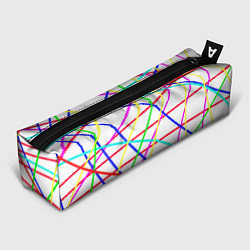Пенал для ручек Яркие цветные линии, цвет: 3D-принт