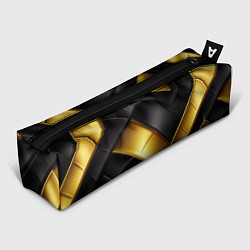 Пенал для ручек Gold black luxury, цвет: 3D-принт