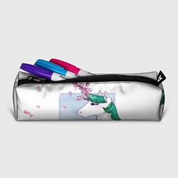Пенал для ручек Весенний единорог с цветущей сакурой арт, цвет: 3D-принт — фото 2