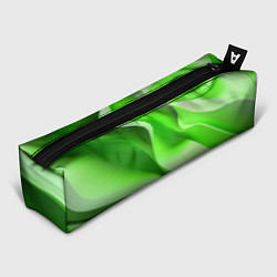 Пенал для ручек Светлые зеленые волны, цвет: 3D-принт