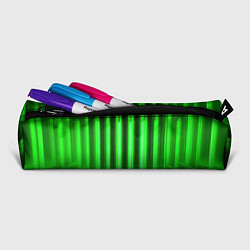 Пенал для ручек Зеленые неоновый световой фон, цвет: 3D-принт — фото 2