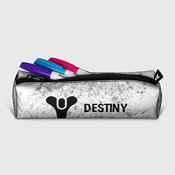 Пенал для ручек Destiny glitch на светлом фоне: надпись и символ, цвет: 3D-принт — фото 2