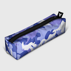 Пенал Камуфляжный узор голубой